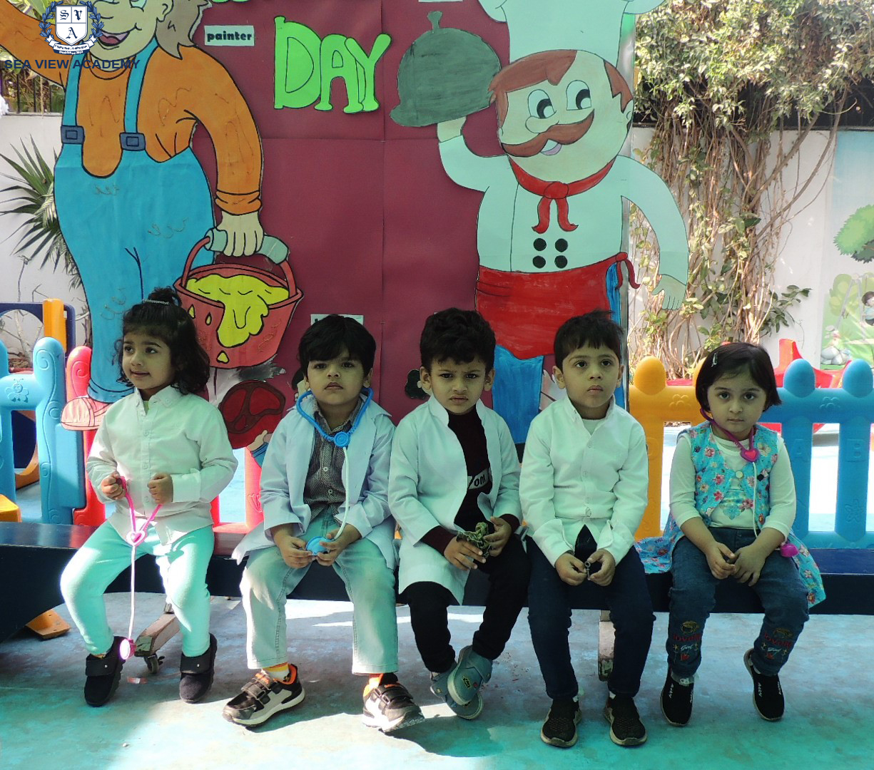 Early Years students during a class activity day